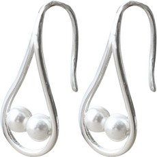 물방울실버귀걸이