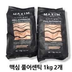 맥심 시그니처 블렌드 풀 어센틱 원두커피, 홀빈(분쇄안함), 1kg, 2개