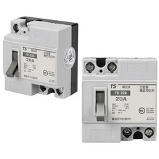 TS 태성전기산업 220V 20A 2P 산업용 배선차단기 배전반 가설 분전함, 1개