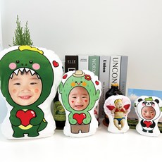 주문제작 굿즈 커스텀 귀여운 아기 커플 집들이 생일 선물 인테리어 소품 쿠션 토이 인형, 고리추가