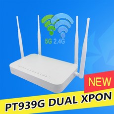 100 XPON ONU GE 2USB TEL HGU 와이파이 2.4G 및 5G 듀얼 밴드 ONT EPON GPON 영어 버전 PT939G 광섬유 라우터, 01 4PCS Only ONU, 4개