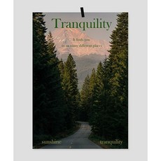 우드포스터 주디앤 우드 포레스트 그린 포스터 홈데코 방꾸미기 01