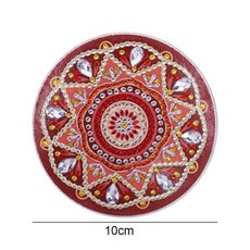 미니십자수컵받침