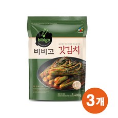(냉장)비비고 갓김치400gx3개, 1세트