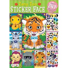 EOM Zany Zoo Create-A-Face 스티커 패드 42424 - E0946079QGV3XN3, 기본