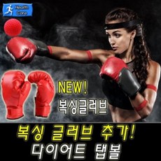 GJ 파이트볼 다이어트 탭볼 동체시력향상 권투글러브, 02.성인용(레드)-FREE