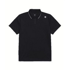 데상트 SUI 팀 그래픽 반팔 티셔츠 폴로 블랙SP223IPS51 556196