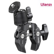 튼튼한 초강력 클램프마운트 Ulanzi-R099 슈퍼 클램프 360 미니 볼 헤드 퀵 릴리스 브래킷 삼각대 마운트 DSLR 카메라 gopro용 1/4 나사 클립 울란지, r096, 1개