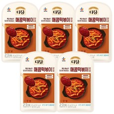 CJ 다담 매콤 떡볶이양념 140g, 5개