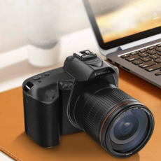 입문용 고화질 디지털카메라 미러리스 디카 브이로그 여행 촬영 HD 미니 학생 셀카 소형, 카메라+렌즈, 128G