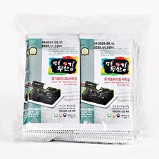 (전남오픈마켓장흥무산김)미니도시락6매(20봉1팩), 단품, 단품