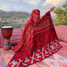 에스닉후드판초