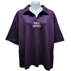 여성 스튜디오톰보이 카라 반팔티 FREE (15438)
