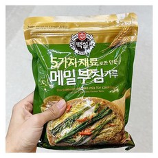 캔디사은품 + 백설 5가지재료로만만든 메밀부침가루 500g x 1개
