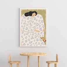 소피아린드 명화 미술작품 북유럽 포스터 거실액자 인테리어 캔버스그림, 화이트