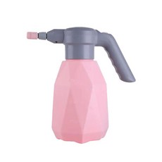 유니즈 2L 충전식 전동분무기 텃밭 화분 가꾸기 농약분무기 전동 자동 압축, 핑크, 1개
