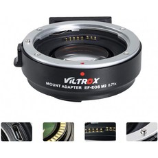캐논 EF-M2렌즈 어댑터 0.71배 속도 부스터-EOSEF-M3미러리스 카메라 M5M10M50AF자동 초점 감속기, 단일옵션