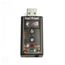 USB 사운드 카드 7.1채널 입출력 포트, 상세페이지 참조