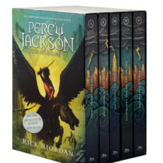 Percy Jackson and the Olympians 5 Book Paperback Boxed Set (New Covers W/Poster), Disney Press