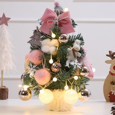 하이나미 미니 크리스마스 트리 풀세트 핑크 45cm 