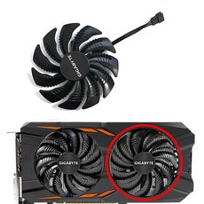노트북쿨러 냉각팬 호환 PLD09210S12HH T129215SU 88mm 4pin 05A RX570 580 GPU Radeon Aorus RX580570 Gigabyte GVRX, 1PCS, 1) 1PCS, 1개