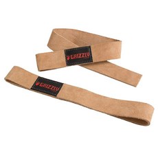 Grizzly Fitness 남성용 및 여성용 3.8cm(1.5인치) 프리미엄 천연 가죽 리프팅 손목 스트랩 | 쌍으로 판매 | 프리 사이즈 | 그립 강도를 높이고 미끄러짐을 줄이