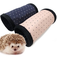 도치퀸 고슴도치 터널 포치 2구 고슴도치 은신처 면재질, 1개, 심플크로스 네이비