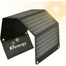 KTenergy 휴대용 태양광 패널 36W 충전기 IPX65 캠핑 하이킹 여행용 방수 야외 접이식 발전 휴대폰 태블릿에 적합한 고변환 충전기…… Q742964, EA-30AZ - ea30