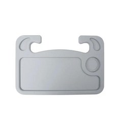 다기능 자동차 핸들 트레이 테이블 보관 랙 보드 카드 장착 식사, 그레이, 1개, 1.그레이