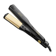 Andis Professional Curved Edge 1 -Inch 450&ordm;F High Heat Tourmaline Nano-Ceramic Hair Flat Iron with Dual Voltage and Auto Shut-off Black 6741, 본문참고, Size = 1 1/2" | Color = Black/Gold