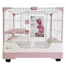 토끼케이지 토기장 사육장 케이지 대형 실내 애완용 철장 토끼집 철제 야외, 1개, R71-블루 고급 8세트