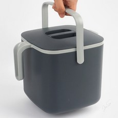 사각 음식 쓰레기통 5L 가정용음식물쓰레기통, 1개