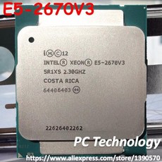 인텔 제온 CPU 공식 버전 E5-2670V3 2.30GHz 30M 12 코어 E5 2670 V3 LGA2011-3 프로세서, 한개옵션0 - i54570