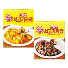 오뚜기 3분 쇠고기 카레 5개 + 짜장 5개/총10개, 없음, 10개, 200g