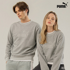 [PUMA] 22FW 푸마스포츠 유니 맨투맨 멜란지그레이