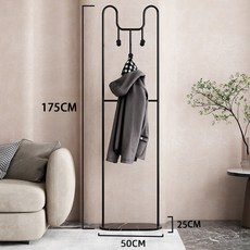 스탠드 럭셔리 1 A타입 옷걸이 옷가게 매장 수납 절약 리치 올리브 가벼운, 캣츠헤어 중후한 블랙+블랙대리석, 1개
