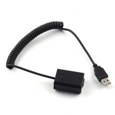 무한 전원공급 NP-FW50 더미 배터리 소니, USB + FW50 나사 케이블