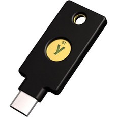 Yubico 보안키 유비키 5C NFC USB-C/FIDO2/WebAuthn/U2F/2단계 인증/고내구성/내충격성/방수, 1KB