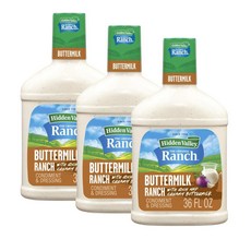 히든벨리 버터밀크 랜치 샐러드 드레싱 앤 토핑 Hidden Valley Buttermilk Ranch, 3개, 1.06L