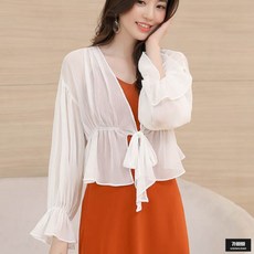 가바바 여성 가디건 보자마자 사고 싶은 프릴 여름 숄 가디건 G51148