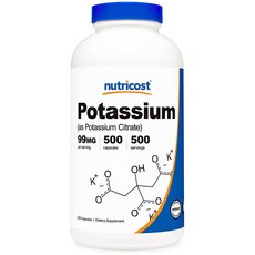 포타슘 시트레이트 500캡슐 1병, 500정, 1개