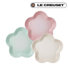 [르크루제] 플라워 접시 19cm (색상선택), 머랭