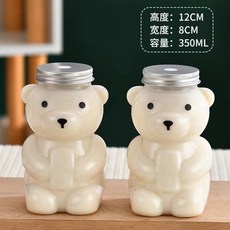 곰돌이 공병 플라스틱공병 선물용 350ml 50개세트 곰보틀 포장 밀폐용기