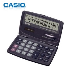 전자계산기(14자리표) SL-240LB수첩형 120x141x6.5mm RHF_C_1C2DD3 카시오