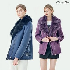 홈쇼핑 히트상품 씨티지 리얼 폭스카라 FAUX 무스탕 자켓