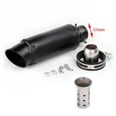 범용 오토바이 51mm 60mm SC 배기 파이프 이스케이프 수정된 프로젝트 스쿠터 머플러 CBR500 FZ6N R3 R6 GSXR1000 tmax530, 1개
