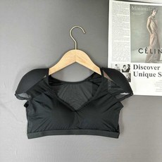 어깨패드 속옷 반소매 숄더 브라 반팔티 티안나는 여자 여성 반팔