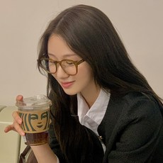 긱시크 데일리 스퀘어 뿔테 패션 안경 2color no.227