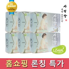 사임당생리대 사임당 순면 프리미엄 라이너6팩 생리대, 6팩, 150매입