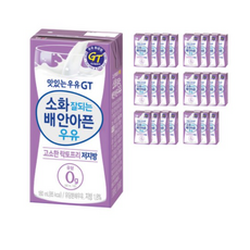 남양유업 맛있는우유 GT 소화잘되는 배안아픈 저지방우유 24p, 6개, 4320ml